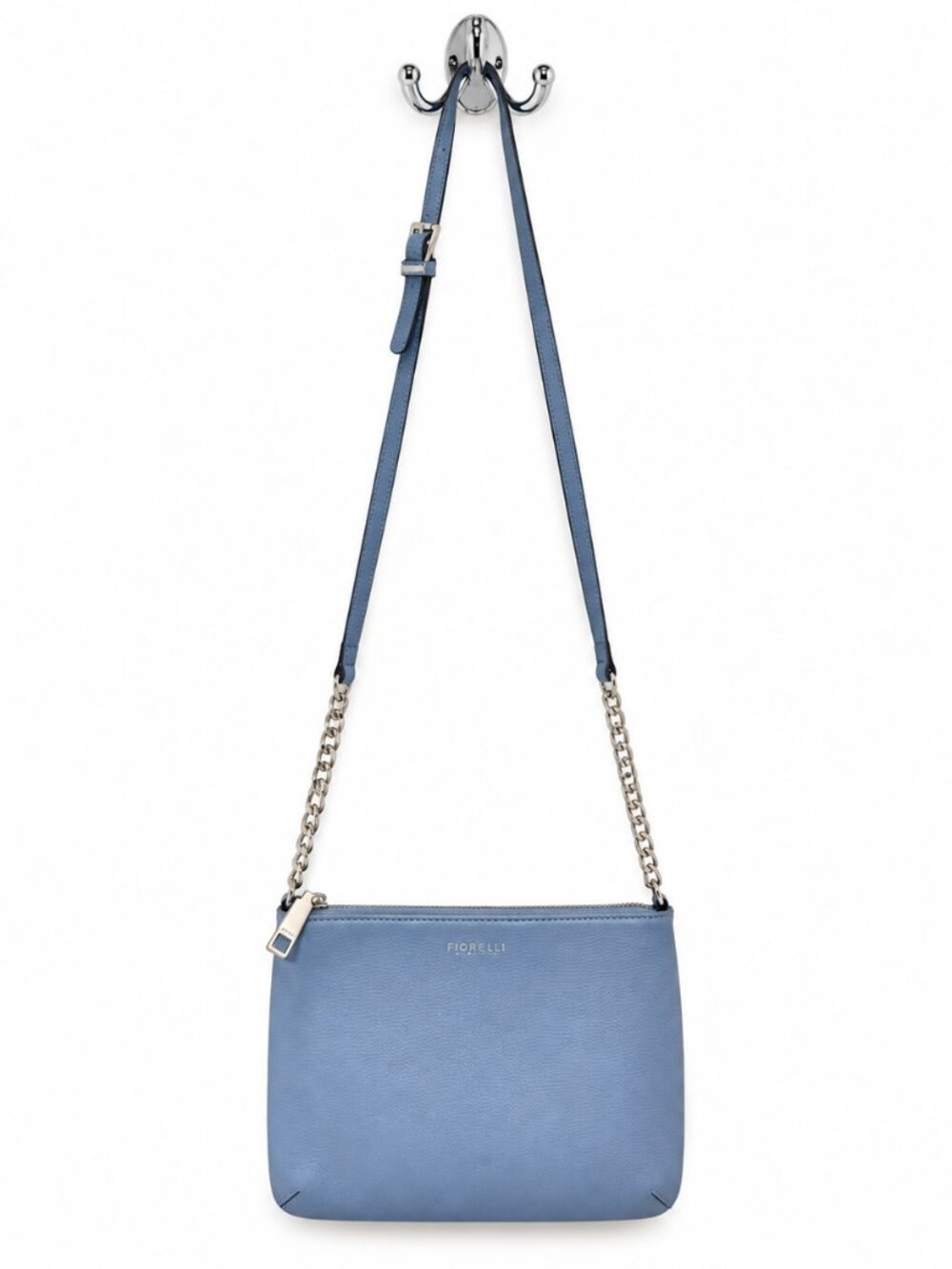 Modalu Twiggy Leather Crossbody Bag – Powder Blue | Pre-Loved